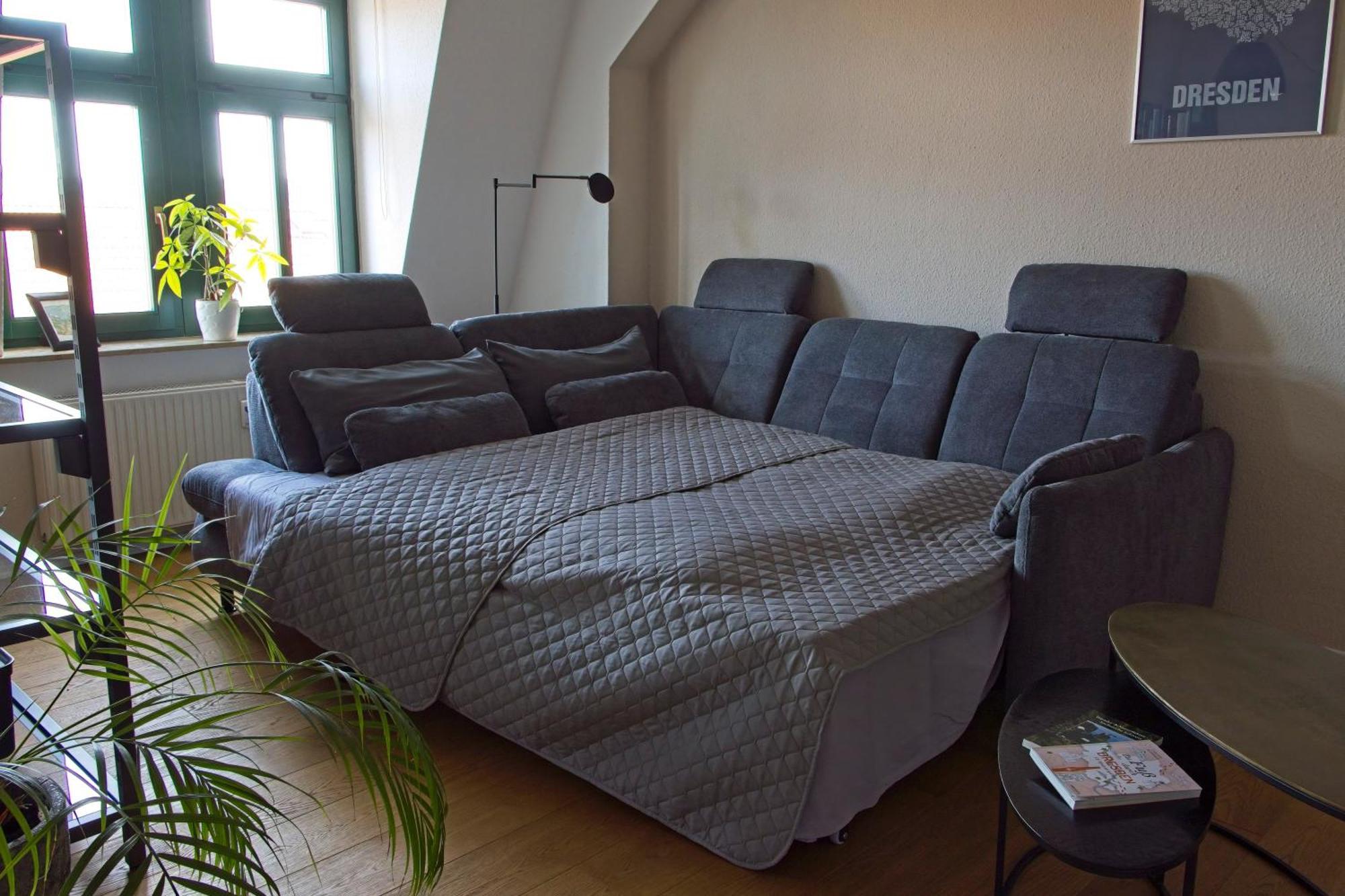 Neustadt-Aussicht - Grosse Wohnung Mit Balkon Dresden Luaran gambar